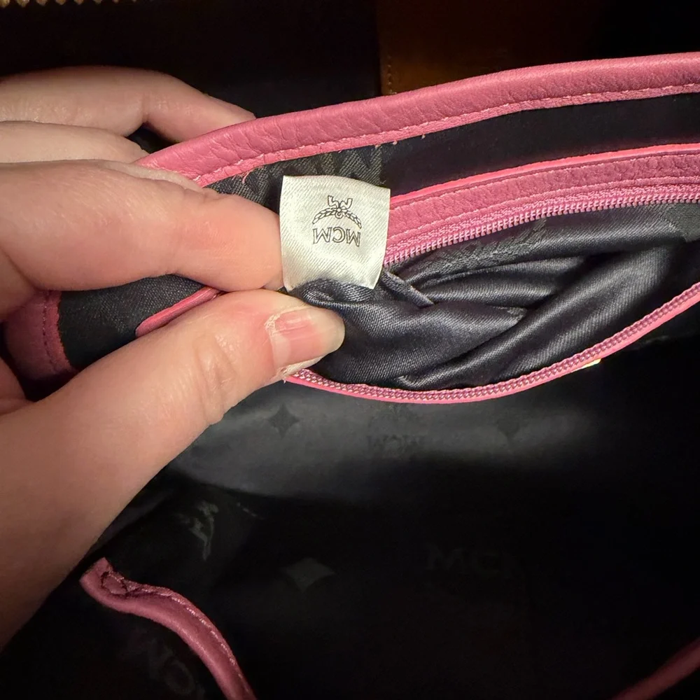 MCM Pink Visteris Backpack 12” - Picture 11 of 16